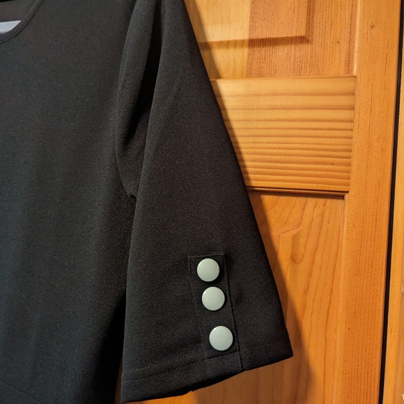 NY & Co Button detail knit maxi top with slit L - Picture 3 of 7